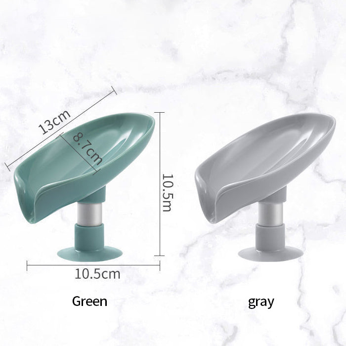 Soap Holder Leaf-Shape Self Draining Dish