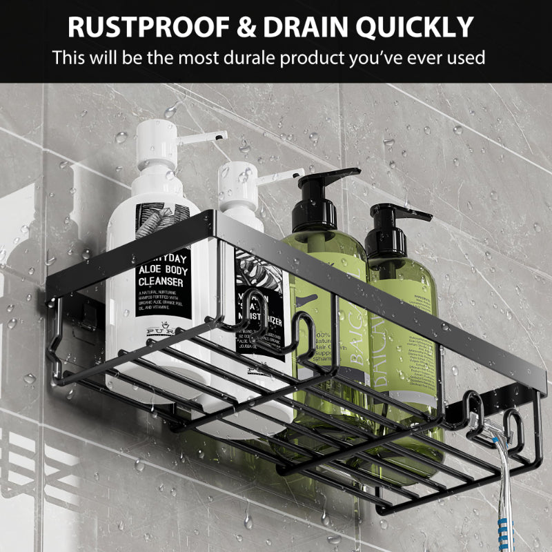Adhesive Bathroom Shower Organizer Shelf (Pack of 3)