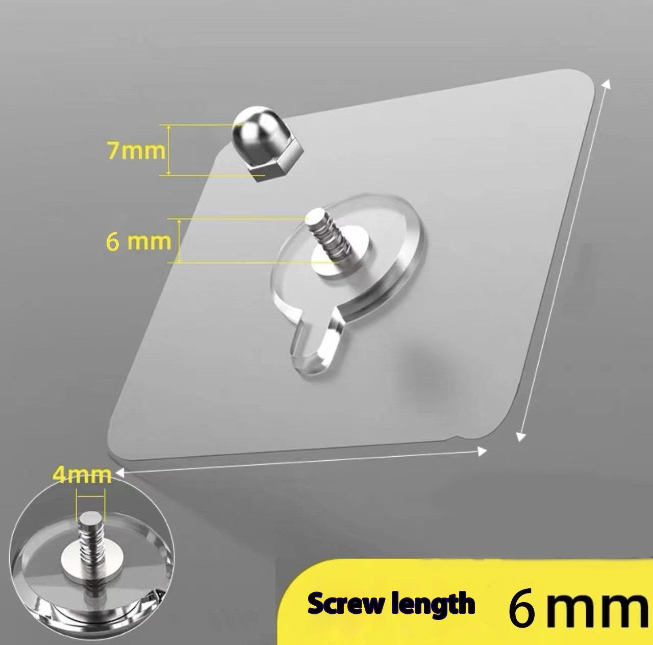Self Adhesive Hooks for Wall – Heavy Duty & Nail-Free (Pack of 10)
