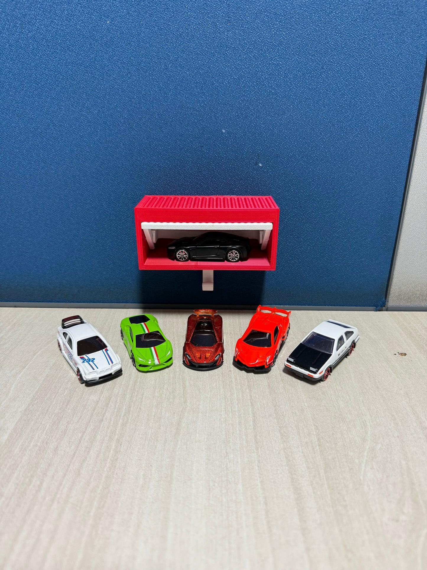 Mini Car Garage Key Holder with Free Toy Car