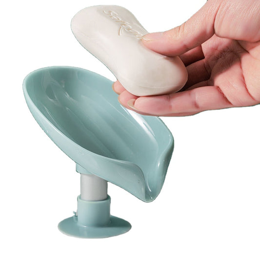 Soap Holder Leaf-Shape Self Draining Dish